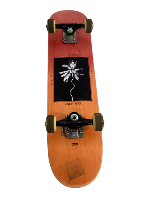 Vist Large View of Product Image Which is Used Globe NINETY FOUR Complete Skateboard Orange 6 1/2"