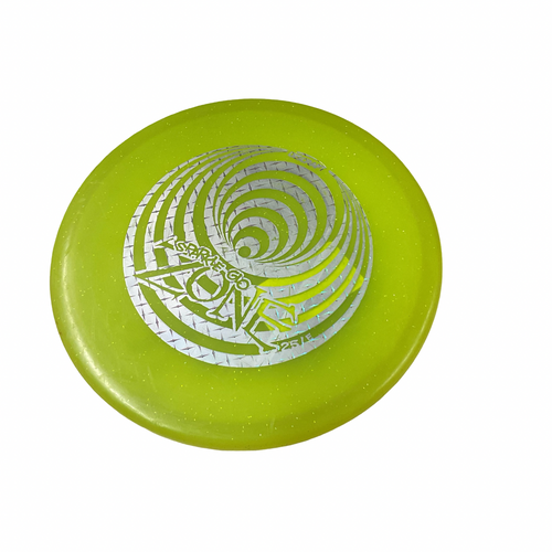 Vist Large View of Product Image Which is Used SPARKLE GLO ZONE Disc Golf Putter Neon Green