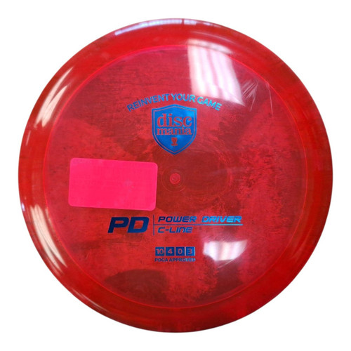 Vist Large View of Product Image Which is Used Discmania POWER DRIVER C-LINE Disc Golf Driver Red 174g