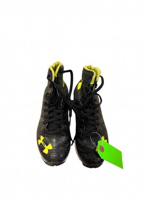 Vist Large View of Product Image Which is Used Under Armour 1264197-001 Football Cleats Black Junior 01