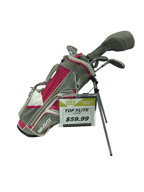 Vist Large View of Product Image Which is Used Top Flite 5 PC GIRLS SET Jr Club Set RH 5 Piece
