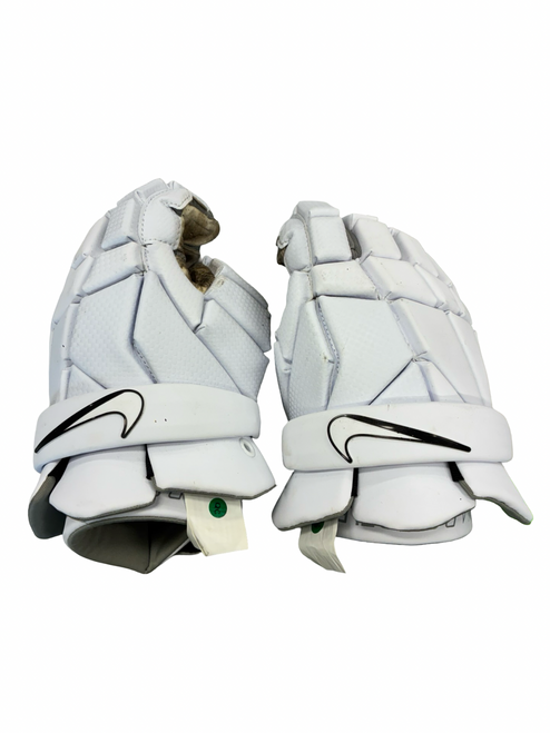 Vist Large View of Product Image Which is Used Nike VAPOR SELECT Lacrosse Gloves Mens White MD