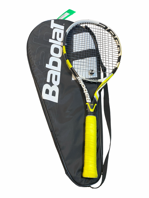 Vist Large View of Product Image Which is Used Babolat AERO PRO DRIVE + Adult Tennis Racquet Black 4 5/8"