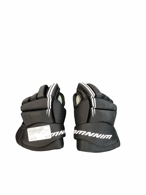 Vist Large View of Product Image Which is Used WinnWell 9 INCH Youth Gloves Black 9"
