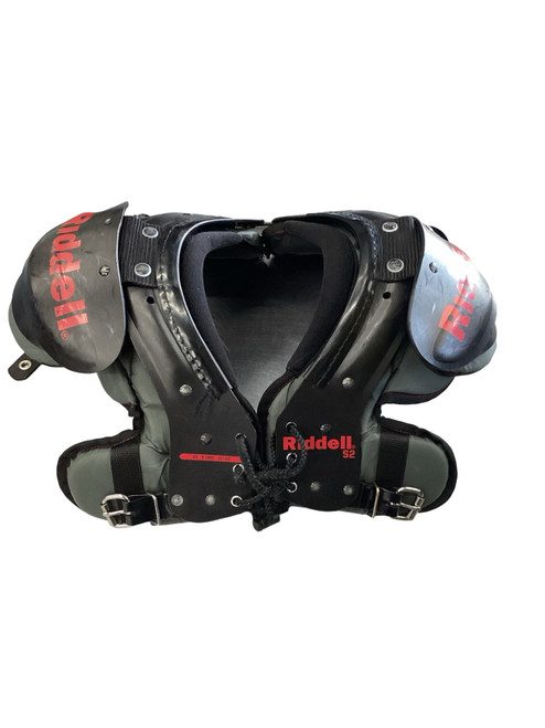 Vist Large View of Product Image Which is Used Riddell S2 FB Shoulder Pads Black SM