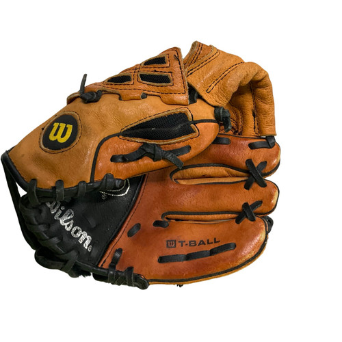 Vist Large View of Product Image Which is Used Wilson AD425 Z95 BB/SB Glove T-ball Brown 9 1/2"