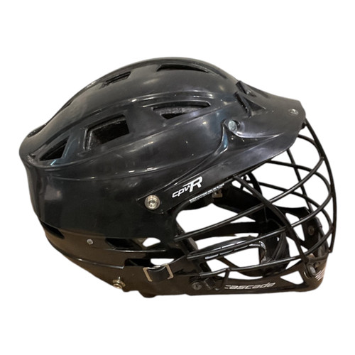 Vist Large View of Product Image Which is Used Cascade ALL BLACK Lacrosse Helmet Black SM