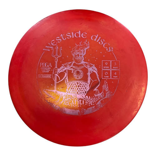 Vist Large View of Product Image Which is Used Westside AHTI Disc Golf Driver Red 174g