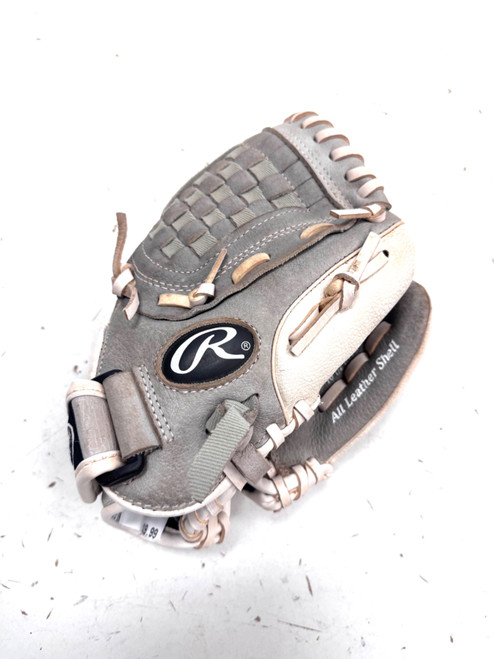Vist Large View of Product Image Which is Used Rawlings HIGHLIGHT BB/SB Glove RH Throw Grey 10 1/2"
