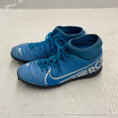 Vist Large View of Product Image Which is Used Nike Soccer Indoor Shoes Royal Blue Junior 05.5