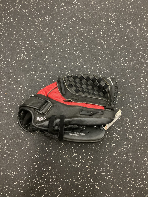 Vist Large View of Product Image Which is Used Mizuno MMX116P2 BB/SB Glove RH Throw Black 11 1/2"