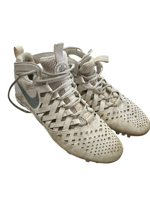 Vist Large View of Product Image Which is Used Nike HUARACHE CLEATS 12 Adult FB Cleats White Senior 12