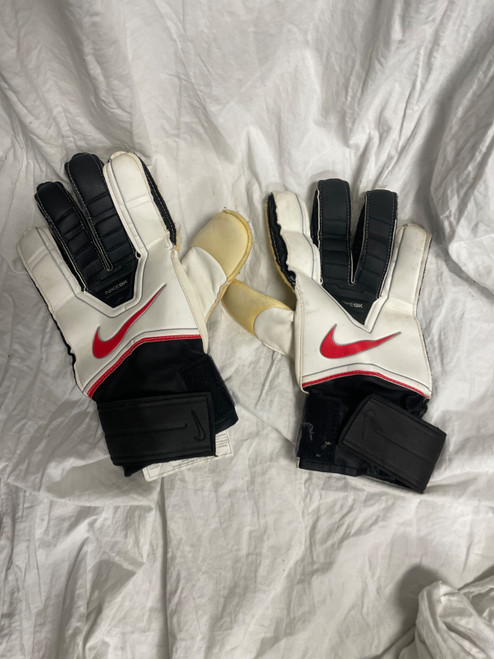 Vist Large View of Product Image Which is Used Nike GK Soccer Goalie Gloves White 7