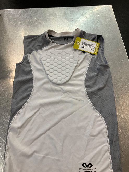 Vist Large View of Product Image Which is Used McDavid PADDED SHIRT FB Top Youth Grey MD