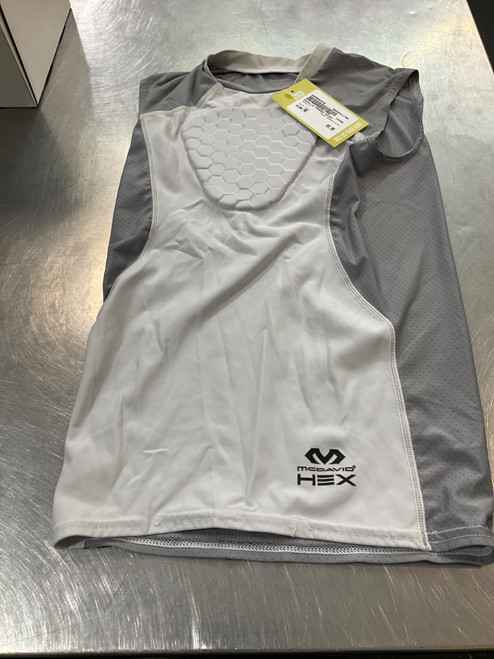 Vist Large View of Product Image Which is Used McDavid PADDED SHIRT FB Top Youth Grey MD