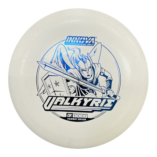 Vist Large View of Product Image Which is Used Innova VALKYIRE DX Disc Golf Driver White