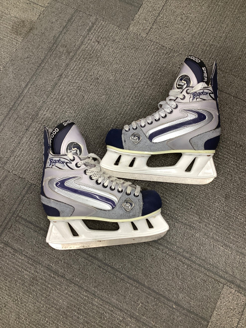 Vist Large View of Product Image Which is Used Sher-wood RAPTOR Senior Hockey Skate Senior 5.5