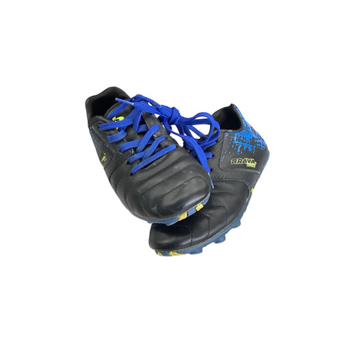 Vist Large View of Product Image Which is Used Brava Soccer Cleats Navy Blue Junior 04