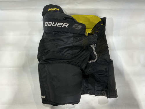 Vist Large View of Product Image Which is Used Bauer SUPREME MACH Youth Pant Black And Yellow LG