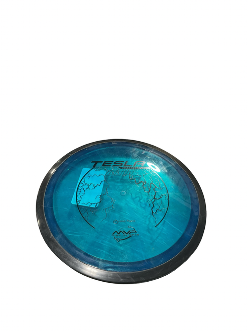 Vist Large View of Product Image Which is Used MVP TESLA DRIVER Disc Golf Driver Royal Blue