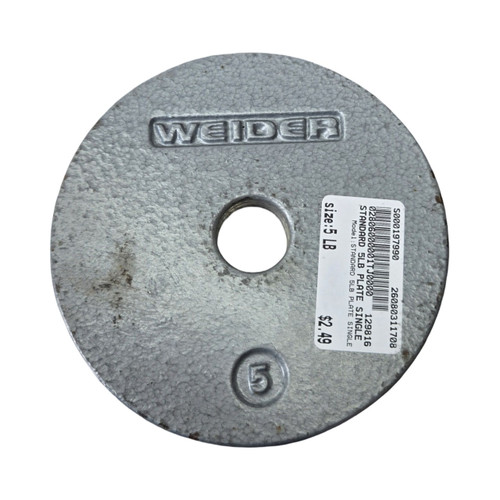 Vist Large View of Product Image Which is Used STANDARD 5LB PLATE SINGLE Standard Plate (Each) 5 lb