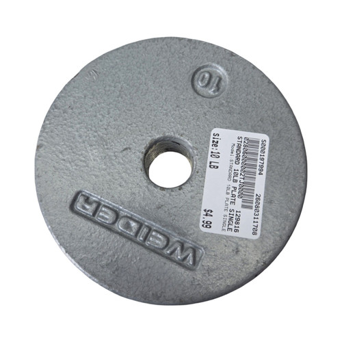 Vist Large View of Product Image Which is Used STANDARD 10LB PLATE SINGLE Standard Plate (Each) 10 lb
