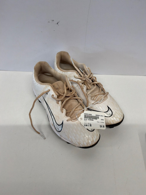 Vist Large View of Product Image Which is Used Nike DIAMOND BB/SB Cleats White Junior 06