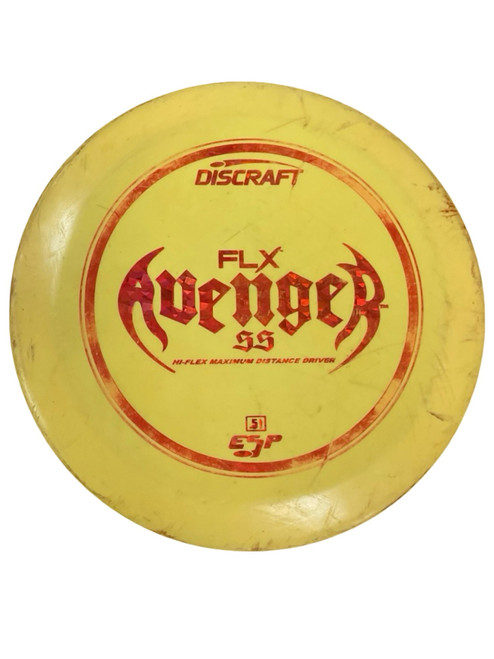 Vist Large View of Product Image Which is Used Discraft ESP AVENGER SS Disc Golf Driver Yellow 169g