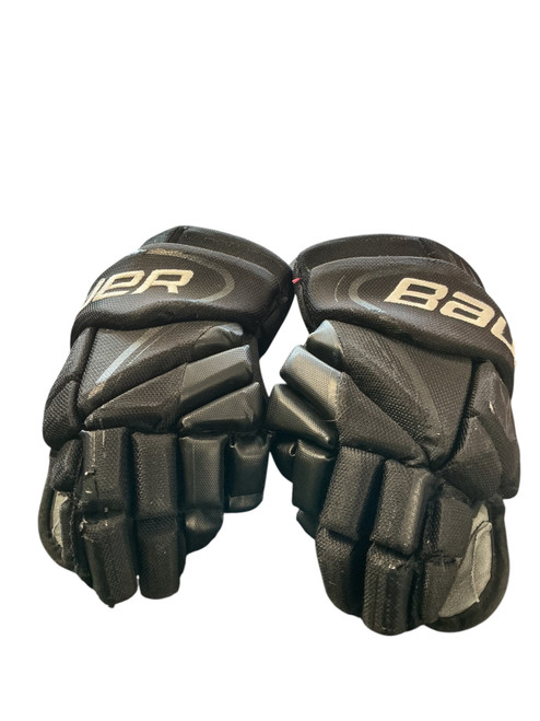 Vist Large View of Product Image Which is Used Bauer 2X GLOVES Senior Gloves Black 14"