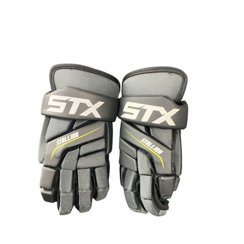 Vist Large View of Product Image Which is Used STX 10IN STX STALLION LAX GLOVES Lacrosse Gloves Junior Black 10"