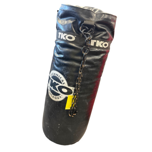 Vist Large View of Product Image Which is Used TKO 50 Boxing Heavy Bag Black 50 lb