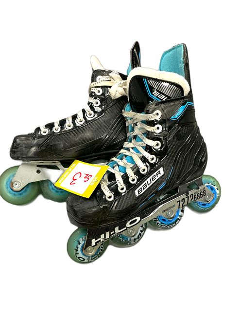 Vist Large View of Product Image Which is Used Bauer RSX Roller Hockey Skates Black Junior 03