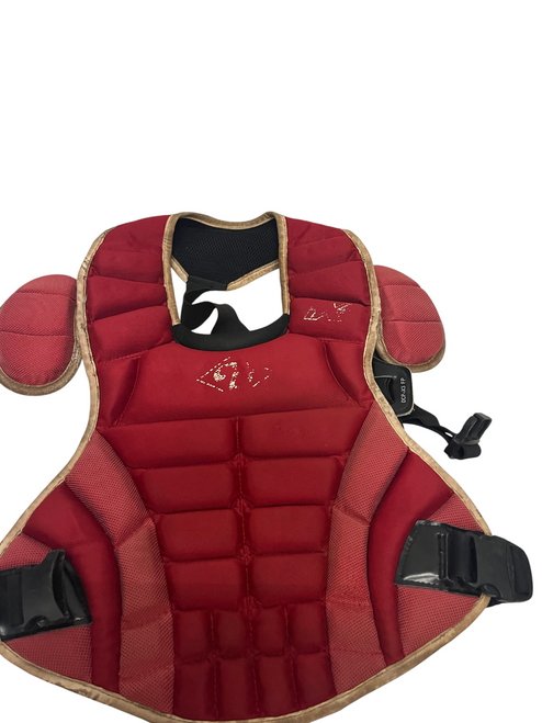 Vist Large View of Product Image Which is Used Diamond CHEST PROTECTOR Catchers Chest Protector Red Intermed
