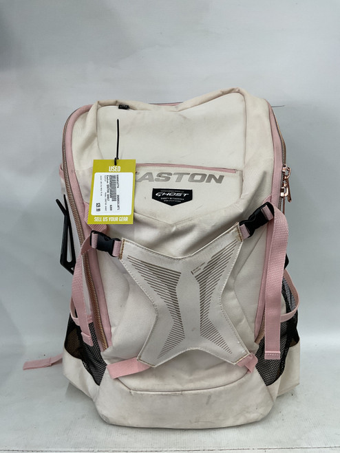 Vist Large View of Product Image Which is Used Easton EASTON GHOST BB/SB Player Backpack White And Pink