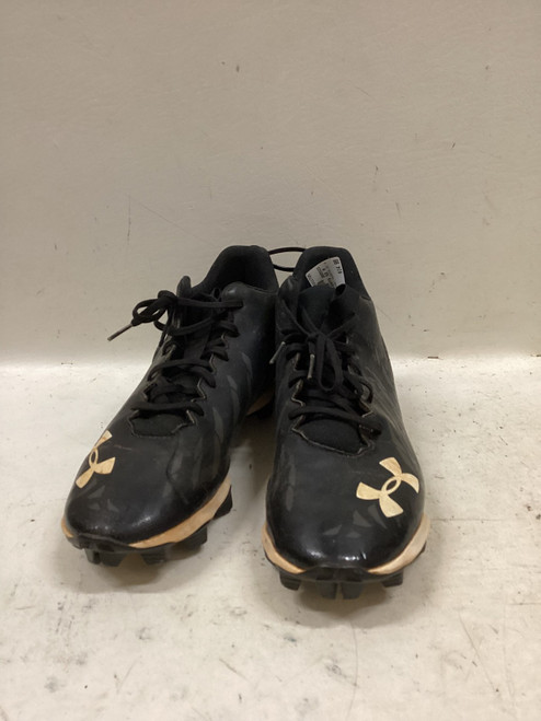 Vist Large View of Product Image Which is Used Under Armour CLEATS SZ 9 BB/SB Cleats Black Senior 9