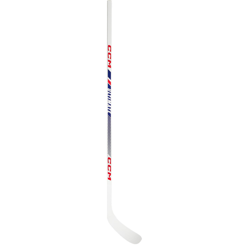 Vist Large View of Product Image Which is CCM Ultimate Wood Stick Youth Straight, White/Red/Blue