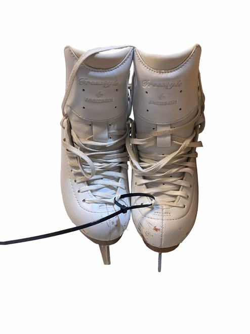 Vist Large View of Product Image Which is Used Jackson FREE WomensFigure Skate White Senior 4.5