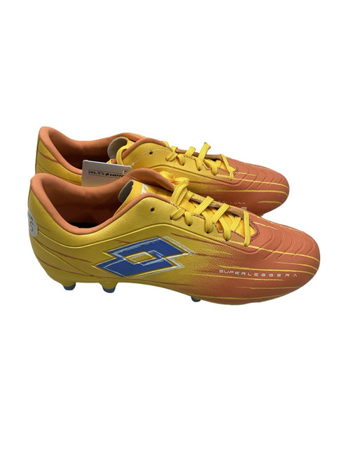 Vist Large View of Product Image Which is Used Lotto Soccer Cleats Orange Senior 6.5