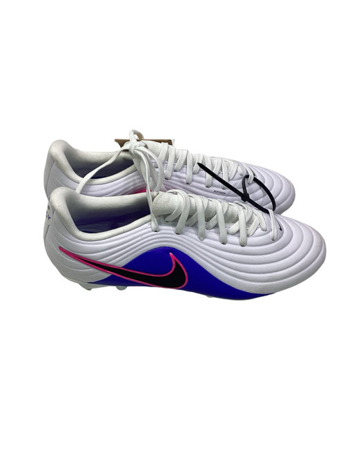 Vist Large View of Product Image Which is Used Nike Soccer Cleats Carolina Blue And White Youth 06.5