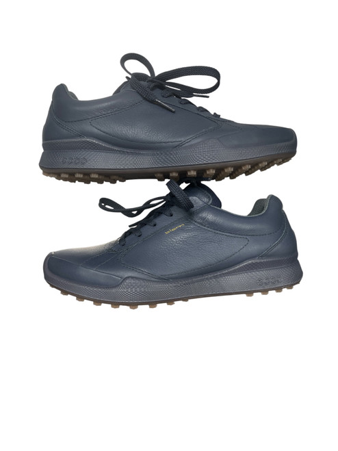 Vist Large View of Product Image Which is Used Ecco Mens Golf Shoes Navy Blue Senior 7