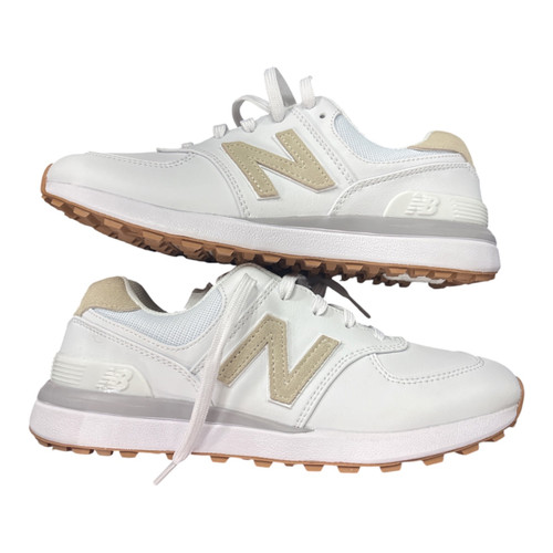 Vist Large View of Product Image Which is Used New Balance Womens Golf Shoes White Senior 7