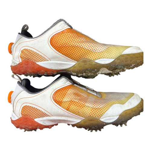Vist Large View of Product Image Which is Used Foot Joy Mens Golf Shoes Orange Senior 10.5