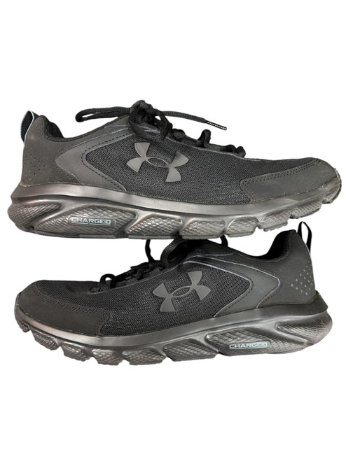 Vist Large View of Product Image Which is Used Under Armour Mens Golf Shoes Black Senior 9.5