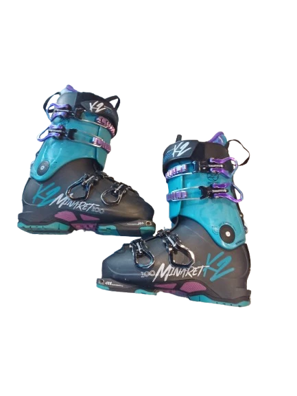 Vist Large View of Product Image Which is Used K2 MINARET Womens DH Ski Boot Royal Blue 245 MP - M06.5 - W07.5