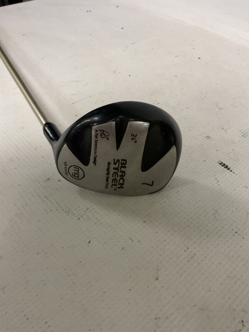 Vist Large View of Product Image Which is Used MG Golf BLACK STEEL Mens Fairway Wood RH 7 Wood
