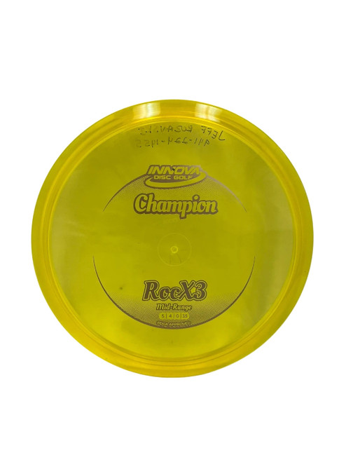 Vist Large View of Product Image Which is Used Innova Champion Rocx3 178g Disc Golf Mid Range