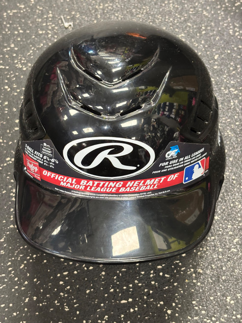 Vist Large View of Product Image Which is Used Rawlings CFTBH-R1 Batting Helmet No Mask Black XS