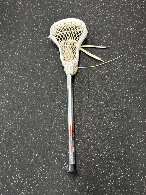 Vist Large View of Product Image Which is Used Warrior EVO PRO MINI Jr Atk/Mid Complete Stick White