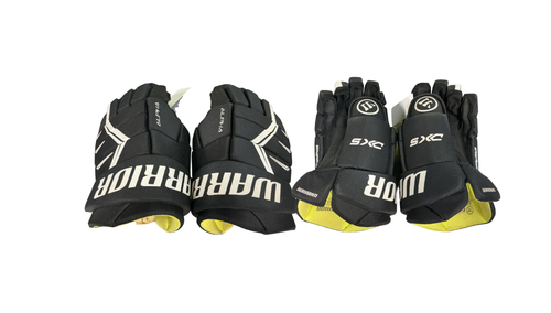 Vist Large View of Product Image Which is Used Warrior ALPHA DX5 Senior Gloves Black 14"