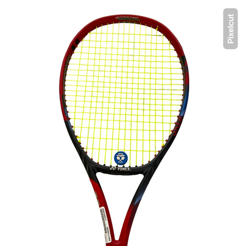 Vist Large View of Product Image Which is Used Yonex VCORE 98 Adult Tennis Racquet Red 4 1/4"